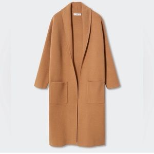 Mango camel coatigan